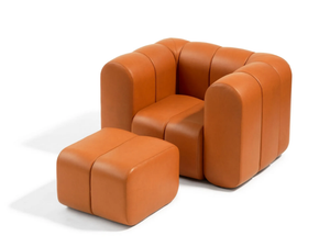 BOB - Leather armchair with armrests _ Blå Station